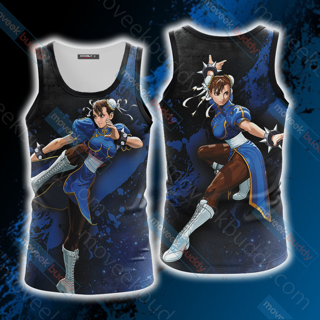 Street Fighter - Chun Li Unisex 3D T-shirt Tank Top