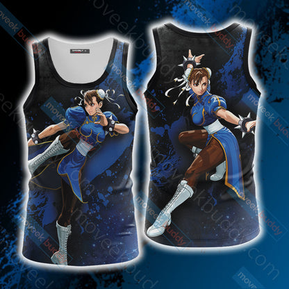 Street Fighter - Chun Li Unisex 3D T-shirt Tank Top