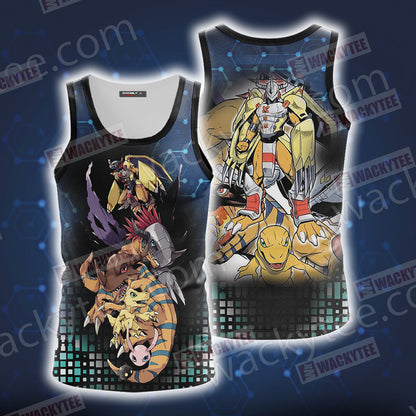 Digimon Evolution of Agumon Unisex 3D T-shirt Tank Top