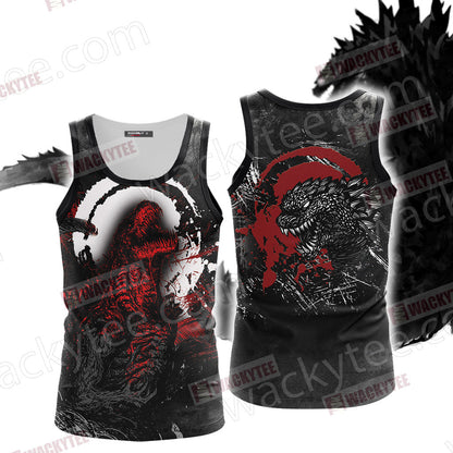 Godzilla King Of The Monsters New Version Unisex 3D T-shirt Tank Top