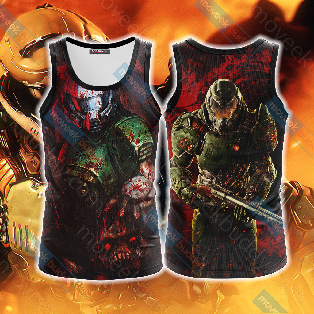 Doom - Doomguy Unisex 3D T-shirt Tank Top