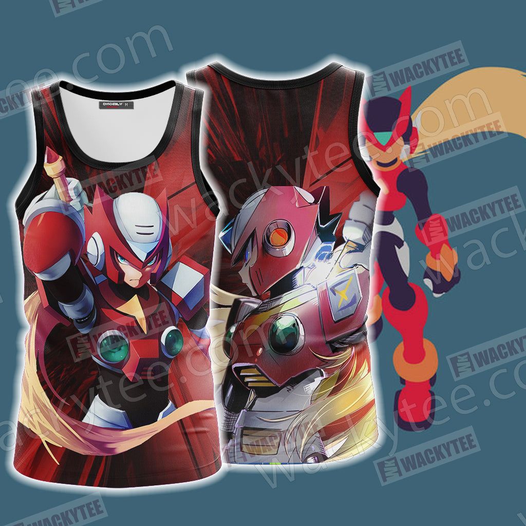 Megaman - Zero Unisex 3D T-shirt Tank Top