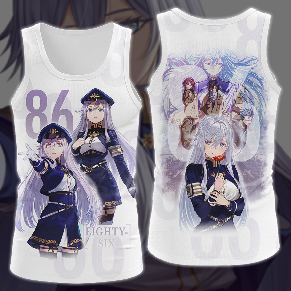 86 Eighty-Six Anime Anime Manga 3D All Over Print T-shirt Tank Top Zip Hoodie Pullover Hoodie Hawaiian Shirt Beach Shorts Jogger Tank Top