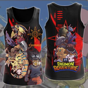 Digimon Video Game All Over Printed T-shirt Tank Top Zip Hoodie Pullover Hoodie Hawaiian Shirt Beach Shorts Joggers Tank Top S 