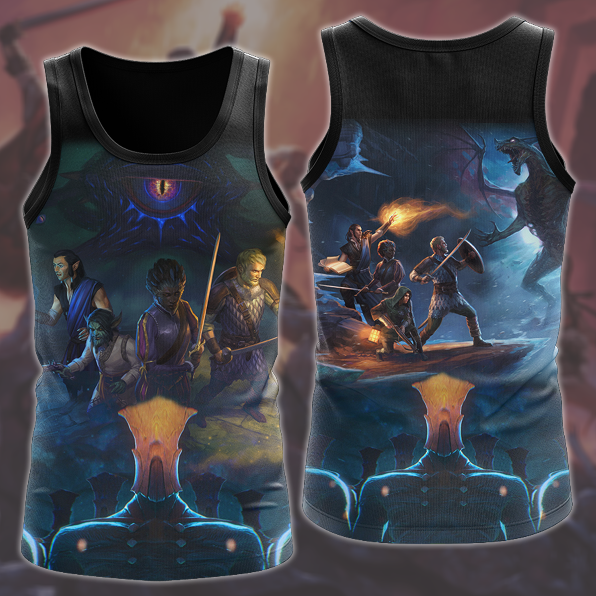 Pillars of Eternity Video Game All Over Printed T-shirt Tank Top Zip Hoodie Pullover Hoodie Hawaiian Shirt Beach Shorts Joggers Tank Top