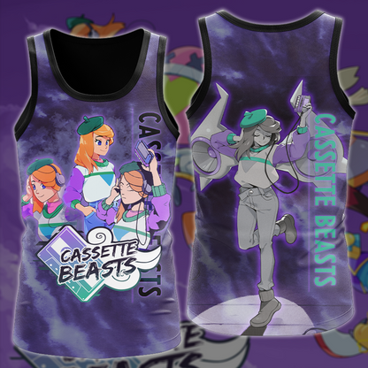 Cassette Beasts Video Game All-Over T-shirt Hoodie Tank Top Hawaiian Shirt Beach Shorts Joggers Tank Top