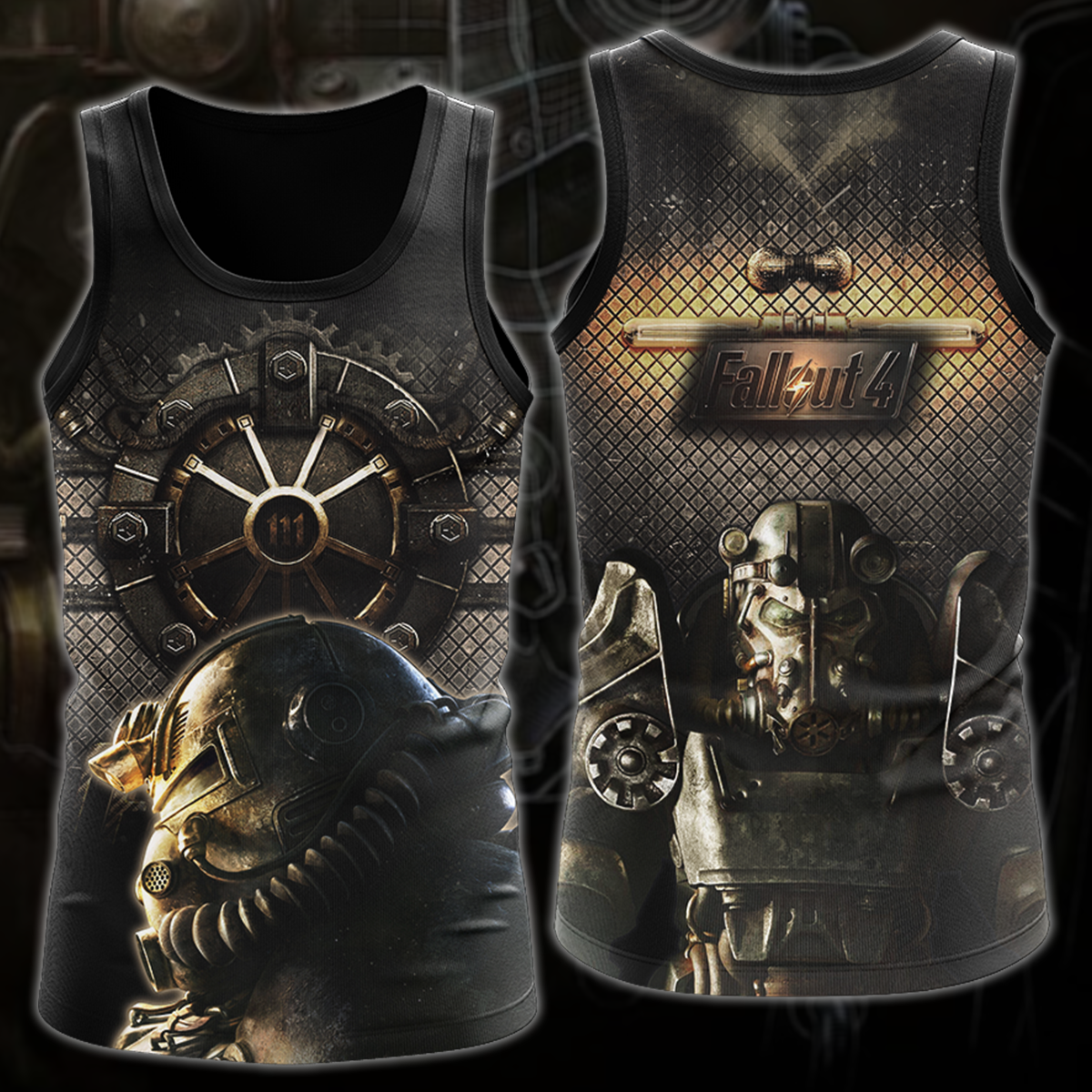 Fallout 4 Video Game 3D All Over Printed T-shirt Tank Top Zip Hoodie Pullover Hoodie Hawaiian Shirt Beach Shorts Jogger Tank Top