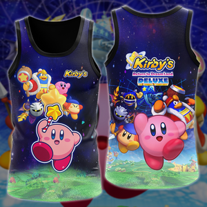 Kirby's Return to Dream Land Deluxe Video Game 3D All Over Printed T-shirt Tank Top Zip Hoodie Pullover Hoodie Hawaiian Shirt Beach Shorts Jogger Tank Top S 