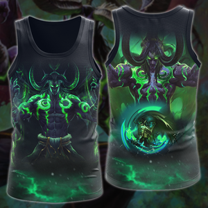 World Of Warcraft Illidan Stormrage Video Game 3D All Over Print T-shirt Tank Top Zip Hoodie Pullover Hoodie Hawaiian Shirt Beach Shorts Jogger Tank Top S 