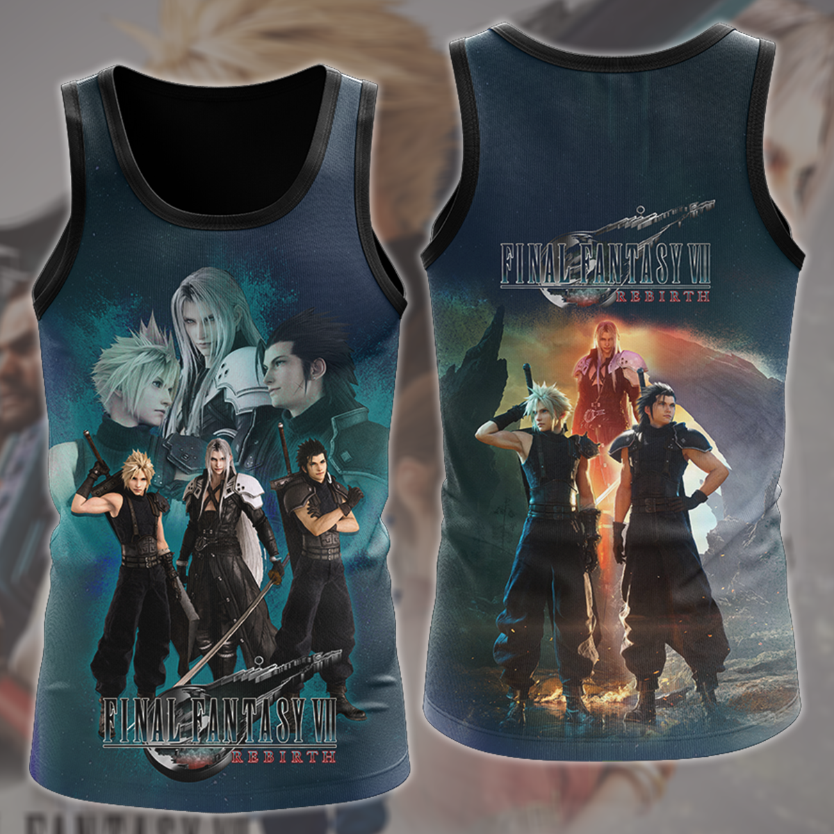 Final Fantasy 7 Rebirth Video Game All Over Printed T-shirt Tank Top Zip Hoodie Pullover Hoodie Hawaiian Shirt Beach Shorts Joggers Tank Top
