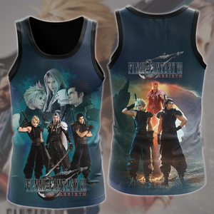 Final Fantasy 7 Rebirth Video Game All Over Printed T-shirt Tank Top Zip Hoodie Pullover Hoodie Hawaiian Shirt Beach Shorts Joggers Tank Top S 