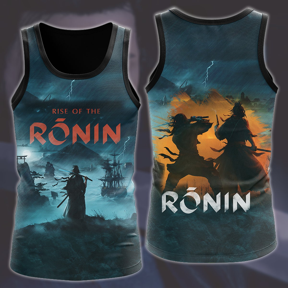 Rise of the Ronin Video Game All Over Printed T-shirt Tank Top Zip Hoodie Pullover Hoodie Hawaiian Shirt Beach Shorts Joggers Tank Top