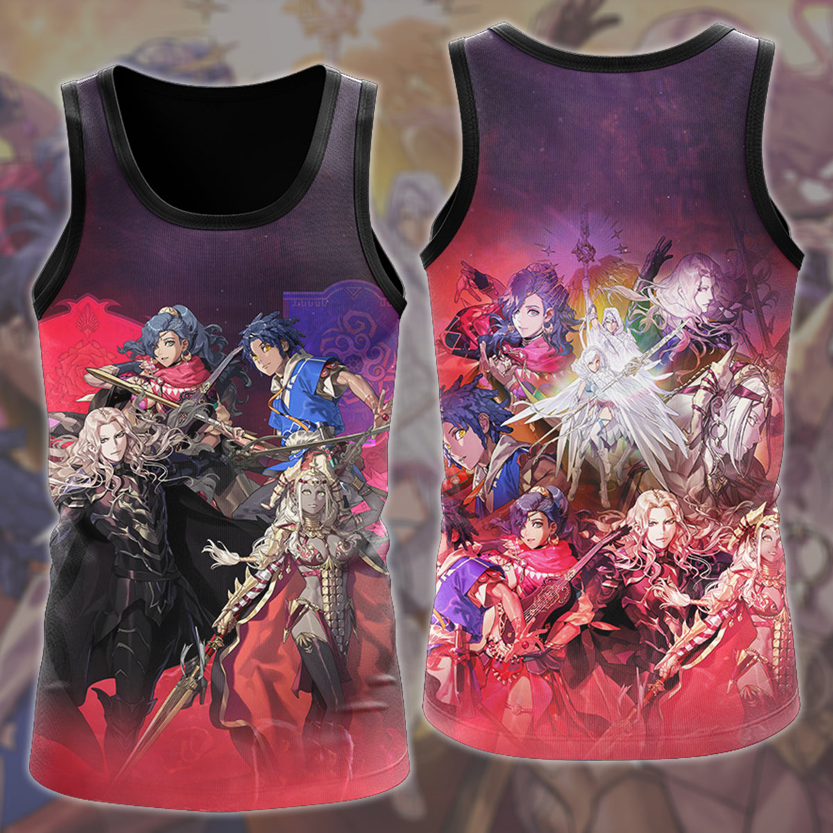 Fire Emblem: Fortune's Weave Video Game All Over Printed T-shirt Tank Top Zip Hoodie Pullover Hoodie Hawaiian Shirt Beach Shorts Joggers Tank Top