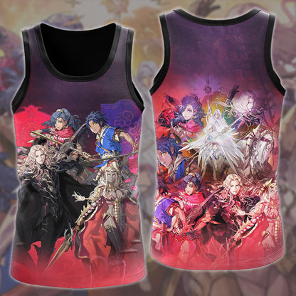 Fire Emblem: Fortune's Weave Video Game All Over Printed T-shirt Tank Top Zip Hoodie Pullover Hoodie Hawaiian Shirt Beach Shorts Joggers Tank Top