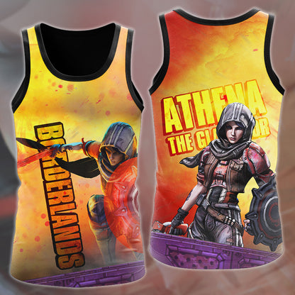 Borderlands Athena Video Game All Over Printed T-shirt Tank Top Zip Hoodie Pullover Hoodie Hawaiian Shirt Beach Shorts Joggers Tank Top