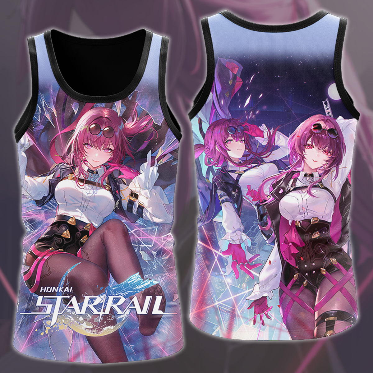 Honkai: Star Rail Kafka Video Game All Over Printed T-shirt Tank Top Zip Hoodie Pullover Hoodie Hawaiian Shirt Beach Shorts Joggers Tank Top