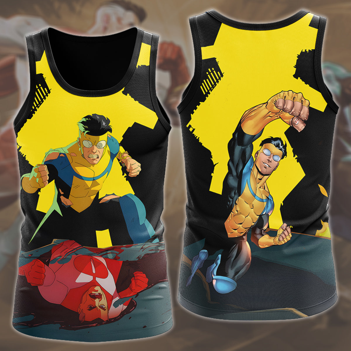 Invincible TV Series All Over Printed T-shirt Tank Top Zip Hoodie Pullover Hoodie Hawaiian Shirt Beach Shorts Joggers