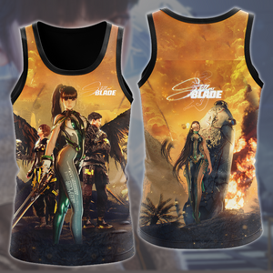 Stellar Blade Video Game All Over Printed T-shirt Tank Top Zip Hoodie Pullover Hoodie Hawaiian Shirt Beach Shorts Joggers Tank Top S 