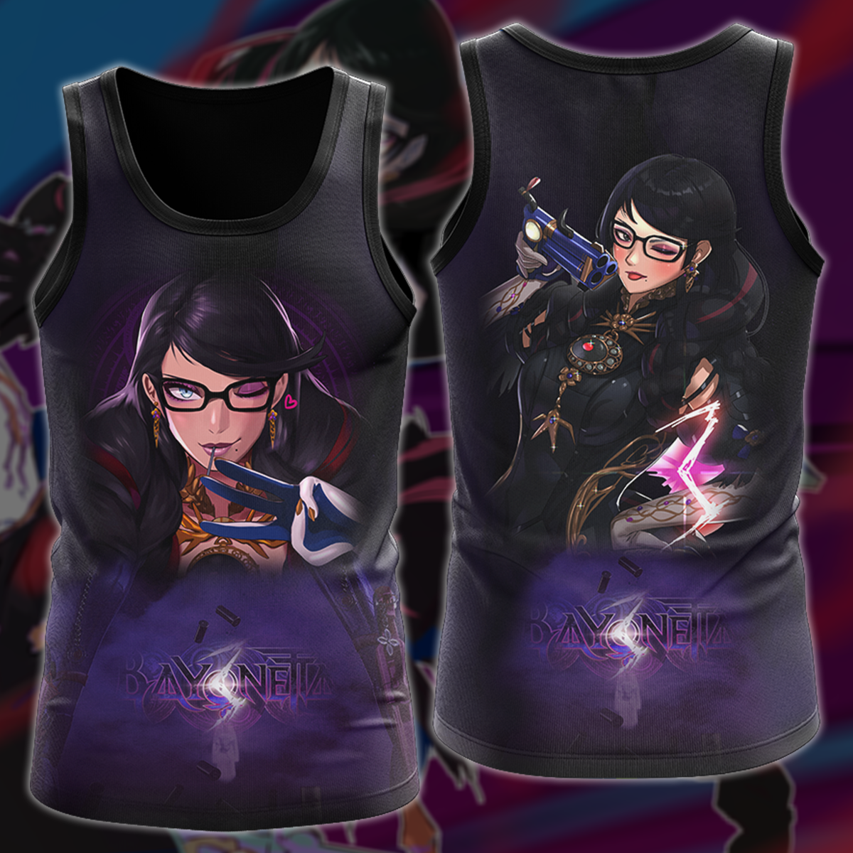 Bayonetta 3 Video Game 3D All Over Print T-shirt Tank Top Zip Hoodie Pullover Hoodie Hawaiian Shirt Beach Shorts Jogger Tank Top