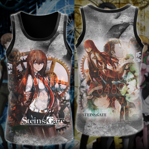 Steins;Gate Anime All-Over T-shirt Hoodie Tank Top Hawaiian Shirt Beach Shorts Joggers Tank Top S 