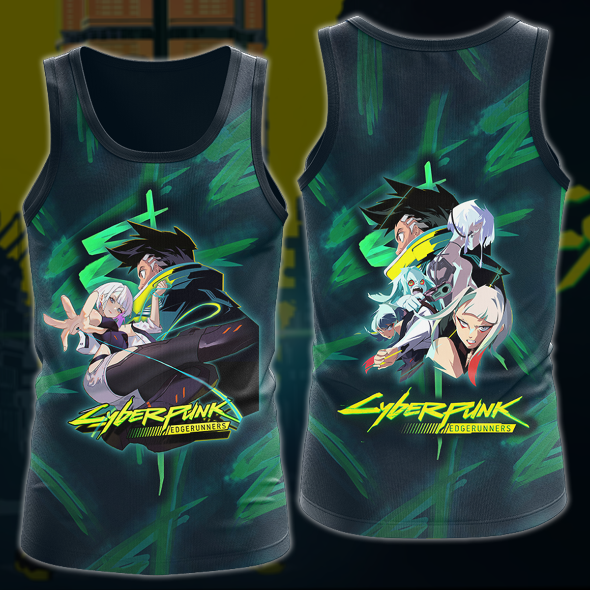 Cyberpunk: Edgerunners Video Game 3D All Over Print T-shirt Tank Top Zip Hoodie Pullover Hoodie Hawaiian Shirt Beach Shorts Jogger Tank Top