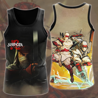 Shinobi: Art of Vengeance Video Game All Over Printed T-shirt Tank Top Zip Hoodie Pullover Hoodie Hawaiian Shirt Beach Shorts Joggers Tank Top
