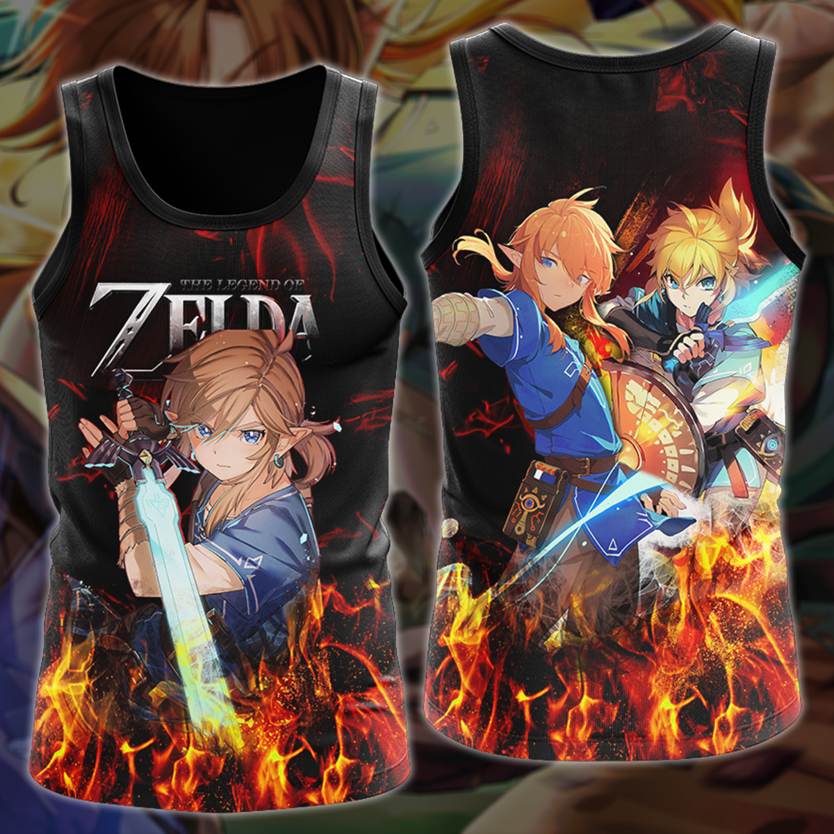 The Legend of Zelda Video Game 3D All Over Print T-shirt Tank Top Zip Hoodie Pullover Hoodie Hawaiian Shirt Beach Shorts Jogger Tank Top