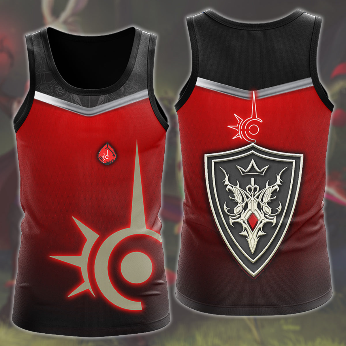 Final Fantasy Red Mage Video Game All Over Printed T-shirt Tank Top Zip Hoodie Pullover Hoodie Hawaiian Shirt Beach Shorts Joggers Tank Top