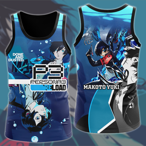 Persona 3 Reload Makoto Yuki Video Game All Over Printed T-shirt Tank Top Zip Hoodie Pullover Hoodie Hawaiian Shirt Beach Shorts Joggers Tank Top S 