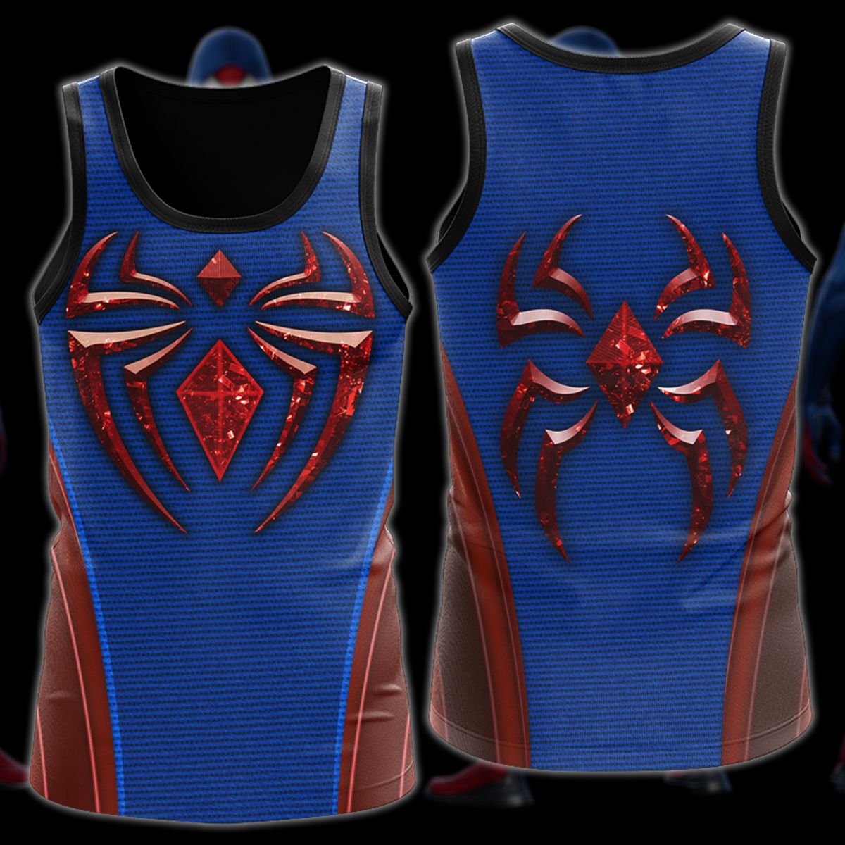 Spider-Man 2 Peter Parker Scarlet III Suit Cosplay Video Game All Over Printed T-shirt Tank Top Zip Hoodie Pullover Hoodie Hawaiian Shirt Beach Shorts Joggers Tank Top