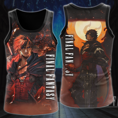 Final Fantasy XVI Video Game All-Over T-shirt Hoodie Tank Top Hawaiian Shirt Beach Shorts Joggers Tank Top