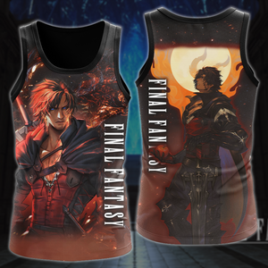 Final Fantasy XVI Video Game All-Over T-shirt Hoodie Tank Top Hawaiian Shirt Beach Shorts Joggers Tank Top S 