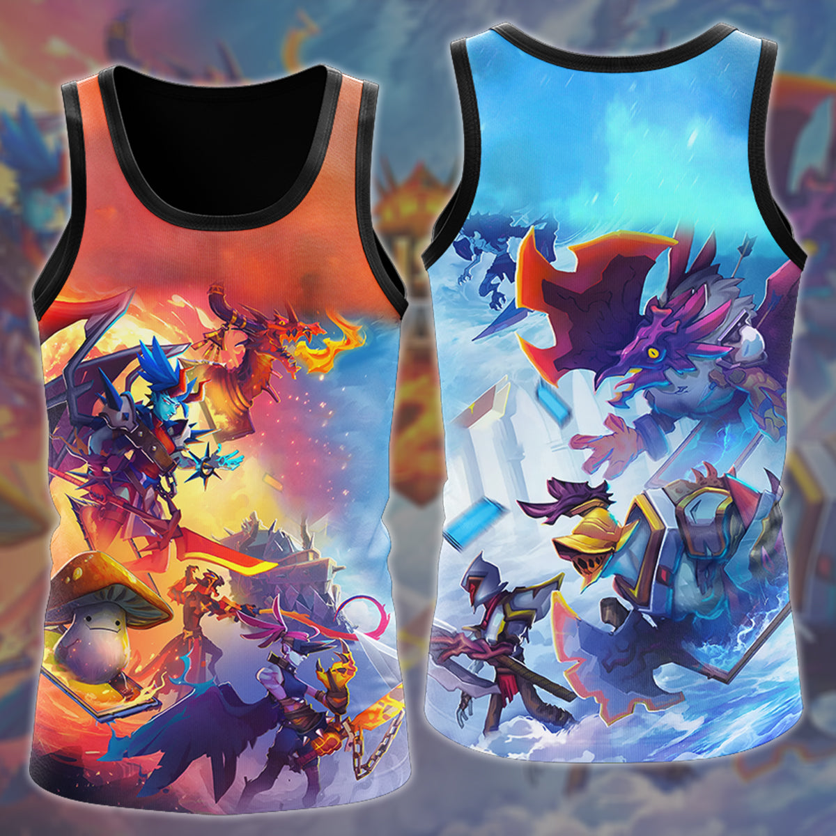 Monster Train 2 Video Game All Over Printed T-shirt Tank Top Zip Hoodie Pullover Hoodie Hawaiian Shirt Beach Shorts Joggers Tank Top