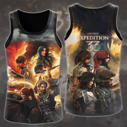 Clair Obscur: Expedition 33 Video Game All Over Printed T-shirt Tank Top Zip Hoodie Pullover Hoodie Hawaiian Shirt Beach Shorts Joggers Tank Top