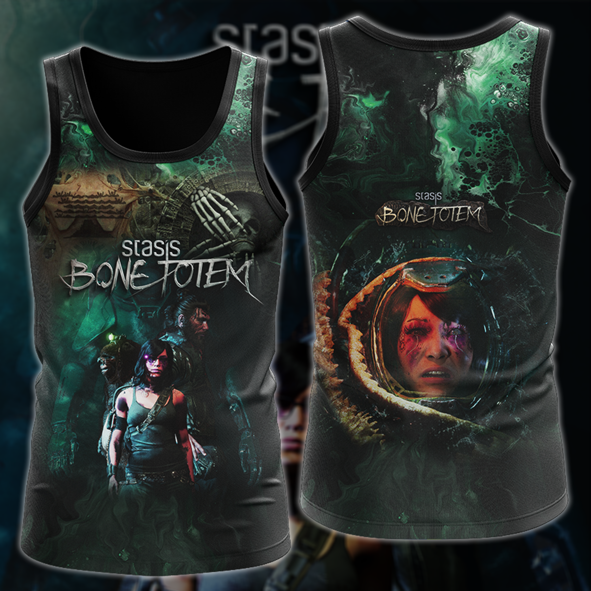 Stasis: Bone Totem Video Game 3D All Over Printed T-shirt Tank Top Zip Hoodie Pullover Hoodie Hawaiian Shirt Beach Shorts Jogger Tank Top