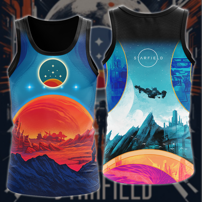 Starfield Video Game 3D All Over Printed T-shirt Tank Top Zip Hoodie Pullover Hoodie Hawaiian Shirt Beach Shorts Joggers Tank Top