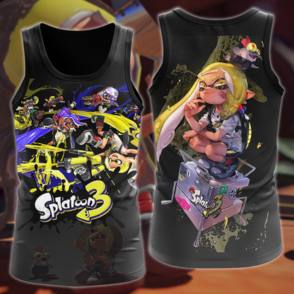 Splatoon 3 Video Game 3D All Over Print T-shirt Tank Top Zip Hoodie Pullover Hoodie Hawaiian Shirt Beach Shorts Jogger Tank Top