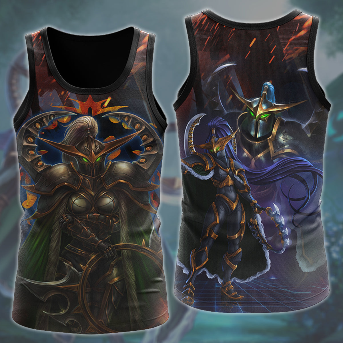 World Of Warcraft Maiev Shadowsong Video Game All Over Printed T-shirt Tank Top Zip Hoodie Pullover Hoodie Hawaiian Shirt Beach Shorts Joggers Tank Top