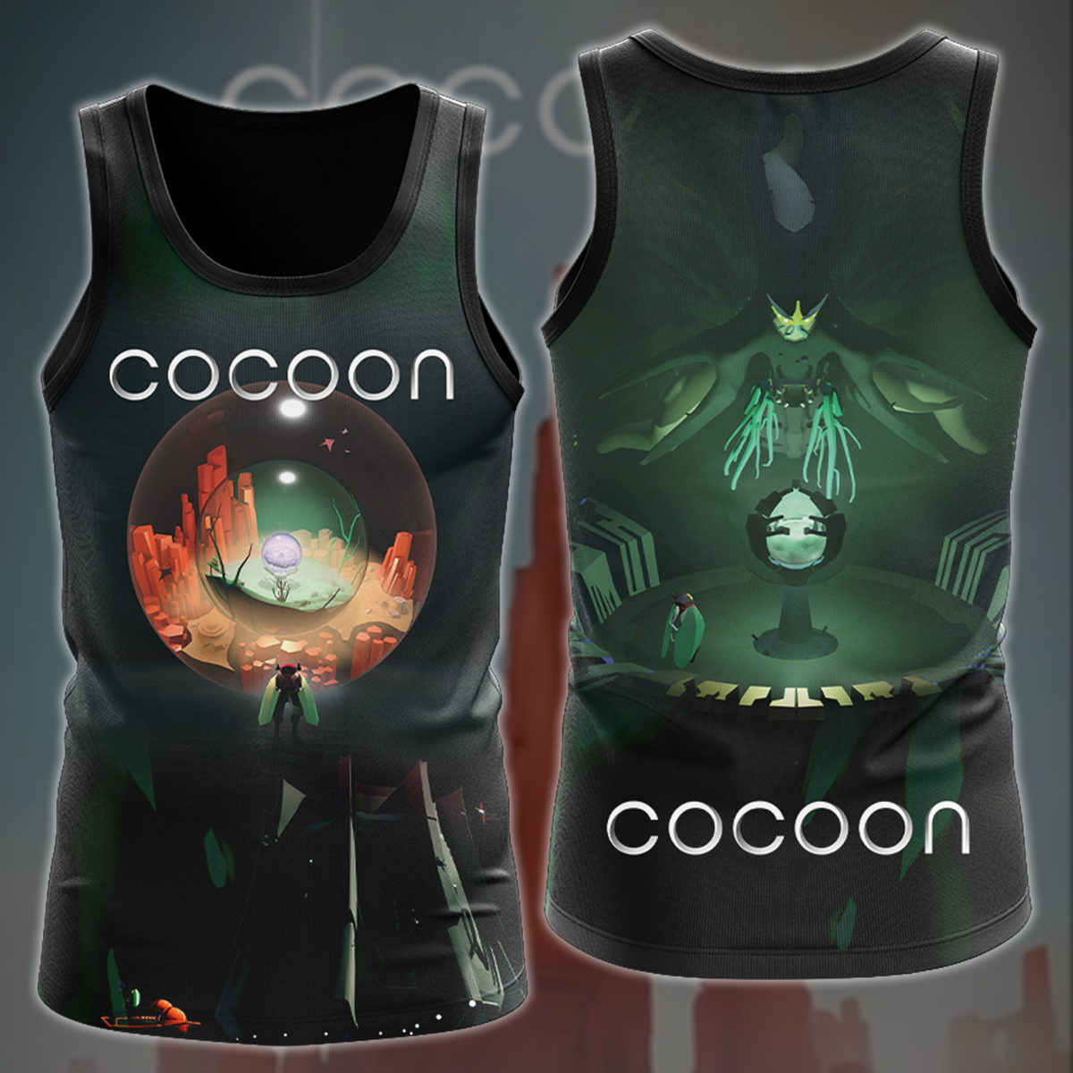 COCOON Video Game All Over Printed T-shirt Tank Top Zip Hoodie Pullover Hoodie Hawaiian Shirt Beach Shorts Joggers Tank Top