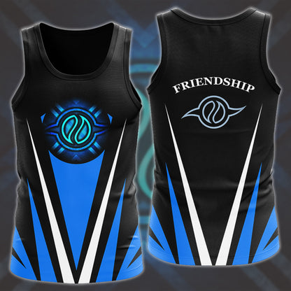 Digimon Crest Of Friendship Video Game All Over Printed T-shirt Tank Top Zip Hoodie Pullover Hoodie Hawaiian Shirt Beach Shorts Joggers Tank Top