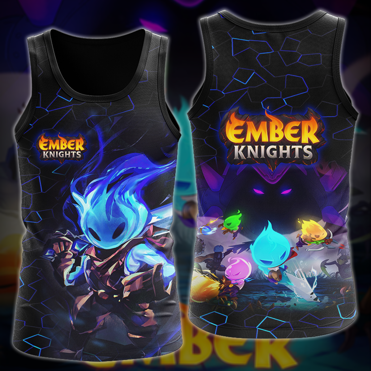 Ember Knights Video Game 3D All Over Printed T-shirt Tank Top Zip Hoodie Pullover Hoodie Hawaiian Shirt Beach Shorts Jogger Tank Top