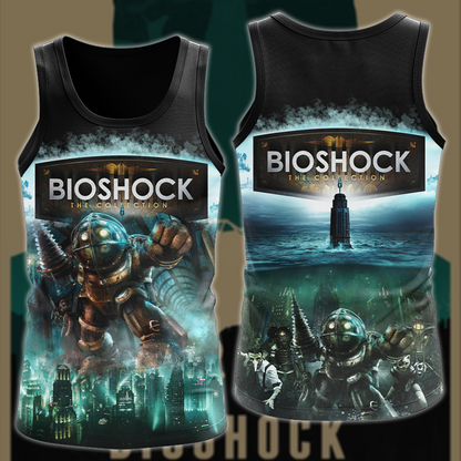 BioShock Video Game 3D All Over Printed T-shirt Tank Top Zip Hoodie Pullover Hoodie Hawaiian Shirt Beach Shorts Joggers Tank Top