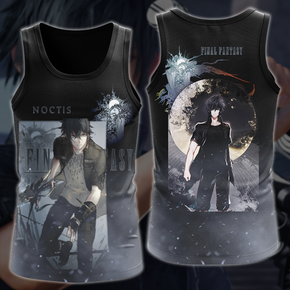 Final Fantasy XV Noctis Video Game 3D All Over Print T-shirt Tank Top Zip Hoodie Pullover Hoodie Hawaiian Shirt Beach Shorts Jogger Tank Top