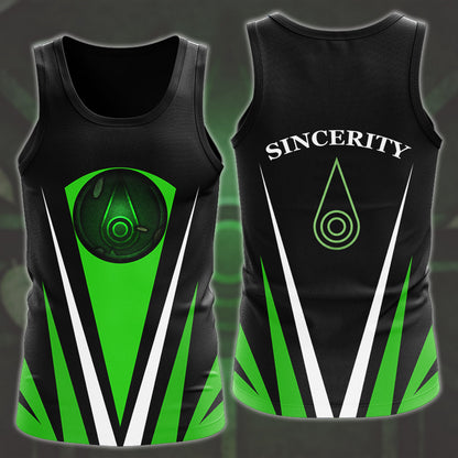 Digimon Crest Of Sincerity Video Game All Over Printed T-shirt Tank Top Zip Hoodie Pullover Hoodie Hawaiian Shirt Beach Shorts Joggers Tank Top