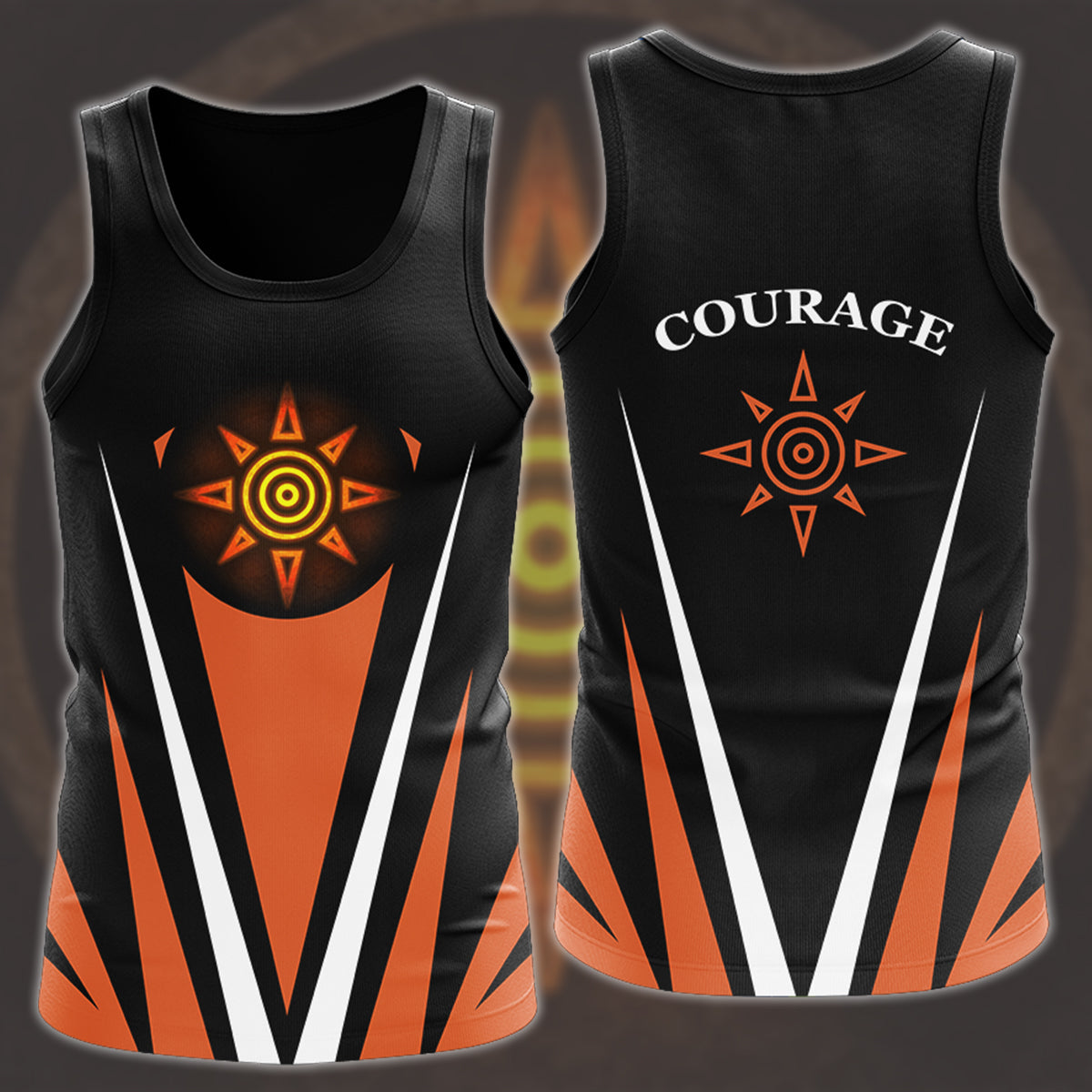 Digimon Crest Of Courage Video Game All Over Printed T-shirt Tank Top Zip Hoodie Pullover Hoodie Hawaiian Shirt Beach Shorts Joggers Tank Top