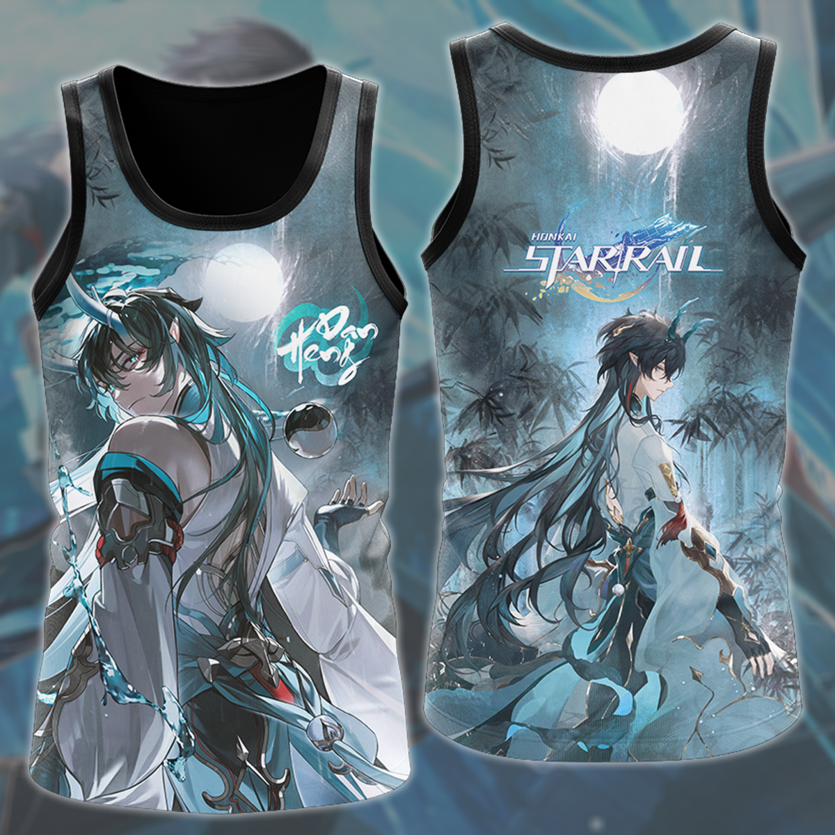 Honkai: Star Rail Dan Heng Video Game All Over Printed T-shirt Tank Top Zip Hoodie Pullover Hoodie Hawaiian Shirt Beach Shorts Joggers Tank Top