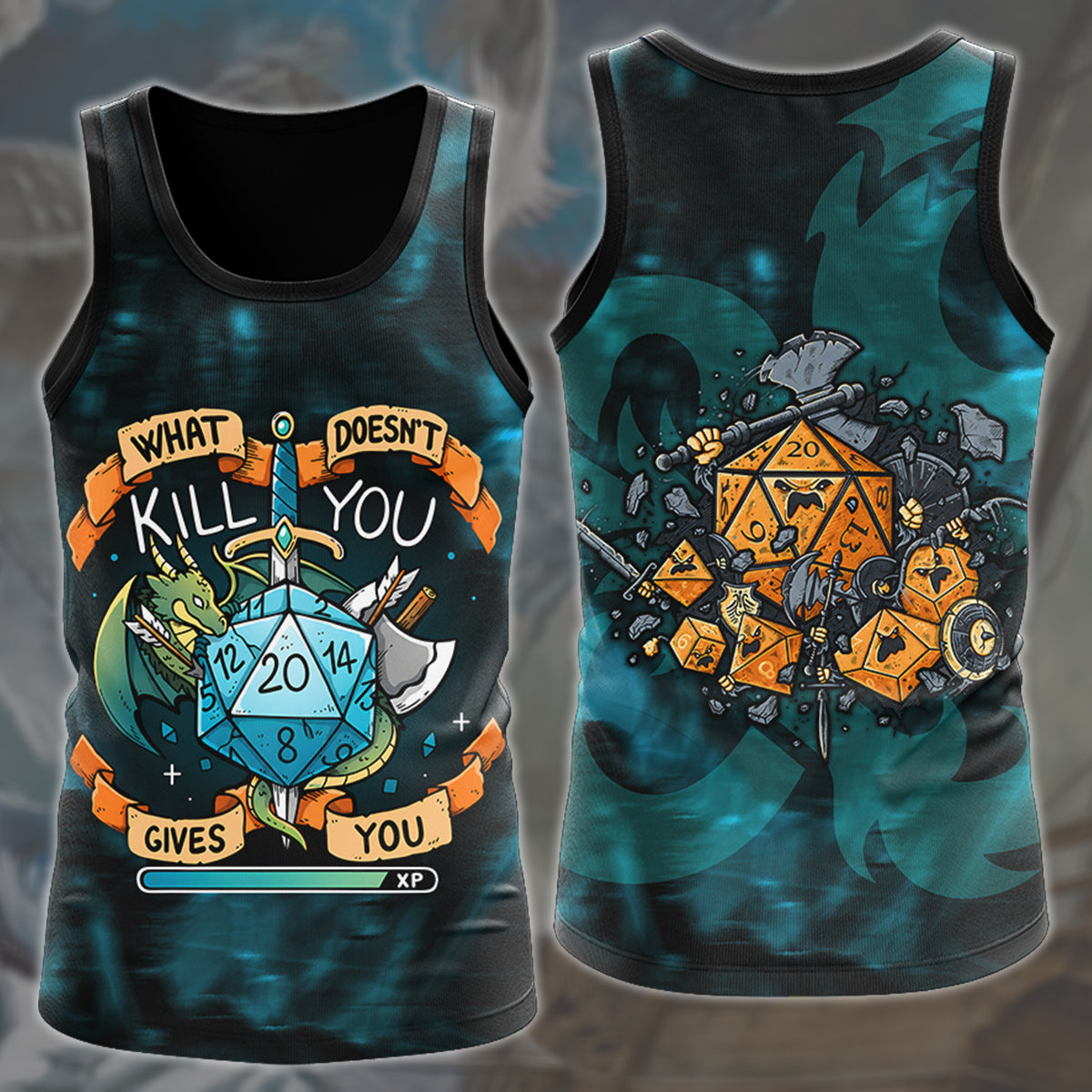 Dungeons & Dragons Video Game All Over Printed T-shirt Tank Top Zip Hoodie Pullover Hoodie Hawaiian Shirt Beach Shorts Joggers