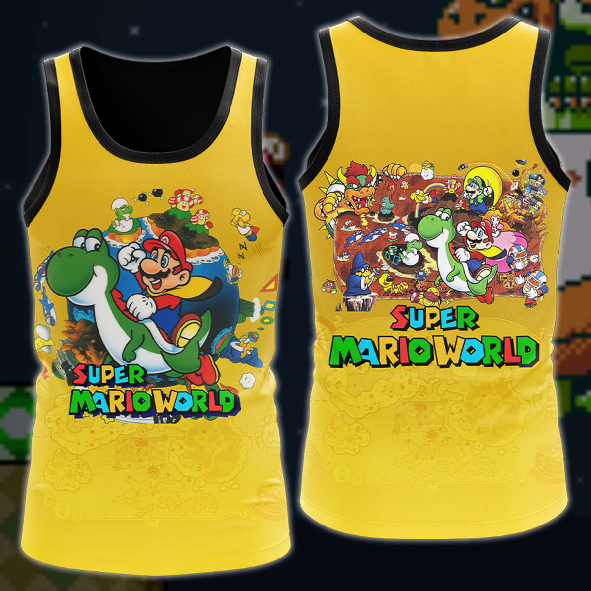 Super Mario World Video Game 3D All Over Printed T-shirt Tank Top Zip Hoodie Pullover Hoodie Hawaiian Shirt Beach Shorts Joggers Tank Top