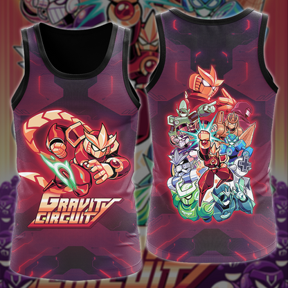 Gravity Circuit Video Game 3D All Over Printed T-shirt Tank Top Zip Hoodie Pullover Hoodie Hawaiian Shirt Beach Shorts Jogger Tank Top