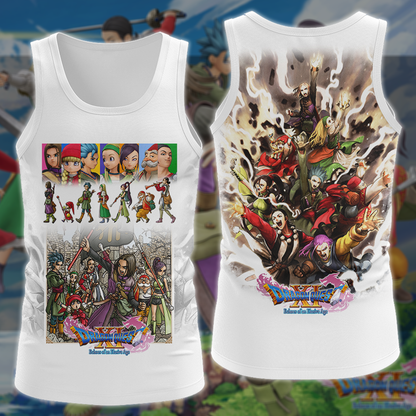 Dragon Quest XI Video Game 3D All Over Printed T-shirt Tank Top Zip Hoodie Pullover Hoodie Hawaiian Shirt Beach Shorts Jogger Tank Top